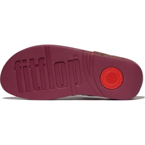 Image of FitFlop Lulu Multi-Tonal Glitter Toe Post Sandals