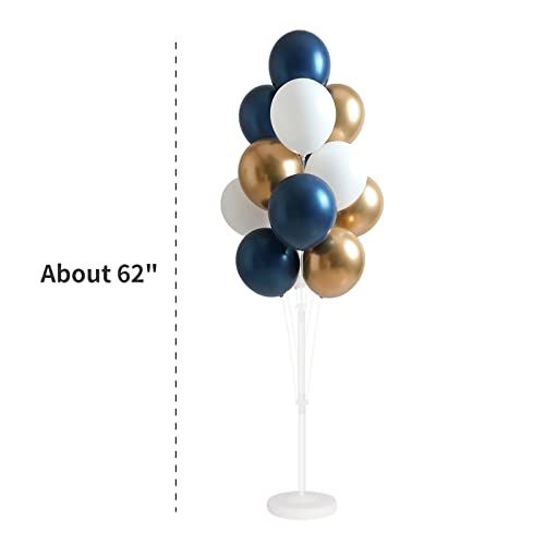 Balloon Column Kit for Floor- Set of 2,Balloon Columns with Stand, Base and Pole,Balloon Tower Backdrop Decoration for Wedding, Baby Shower, Birthday Party, or Bachelorette Parties (BLUE GOLD) - Image 7