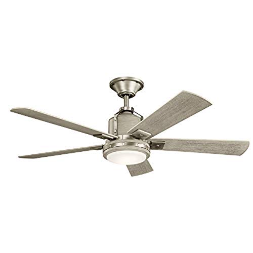 Kichler 300052NI Colerne Ceiling Fan, 1-Light, Brushed Nickel