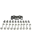 1/4 Turn Quick Release Aluminum Dzus Button with Springs and Tab Plates 10 Pack-Free Rivets !