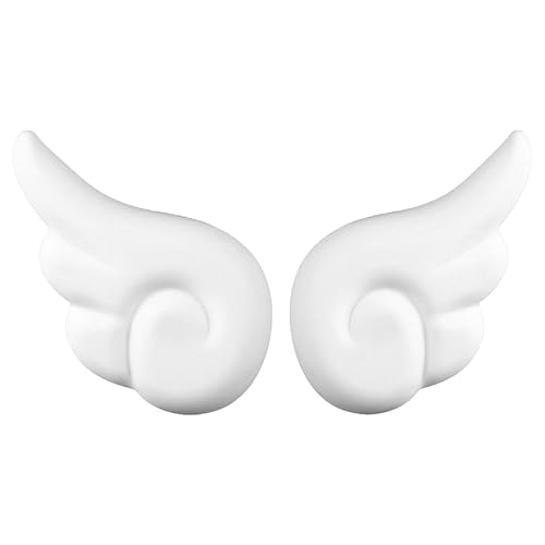 Flaconi Decoración de Casco de Motocicleta, Decoracion Angel, Decoración del Casco, Accesorios Decorativos para Casco, Adecuado para Cascos de Motocicleta, Bicicleta y Vehículos Todoterreno(Blanco)