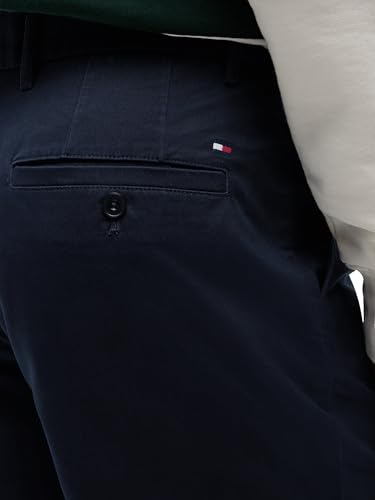 Tommy Hilfiger Herren Chino Shorts Dover Twill aus Baumwolle mit Stretch, Blau (Desert Sky), 38W – Ansicht 3