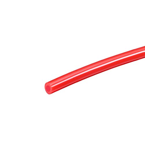 uxcell Silicone Tubing 1/8"(3mm) ID X 1/4"(6mm) OD 10ft Silicone Rubber Tube Air Hose Water Pipe for Pump Transfer Red