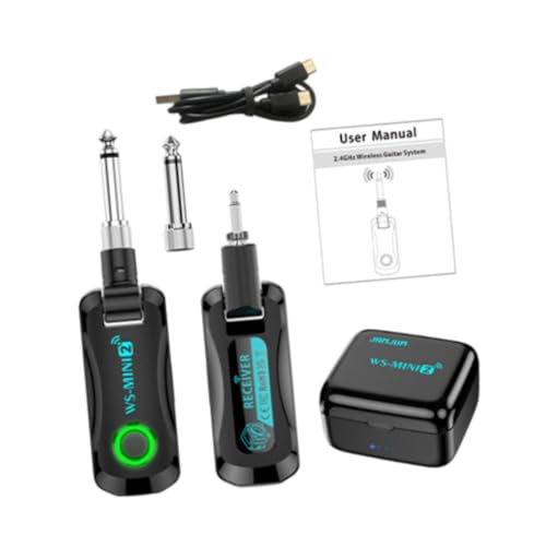 Generic Transmisor y receptor de audio de guitarra portátil Equipo de música para micrófono condensador