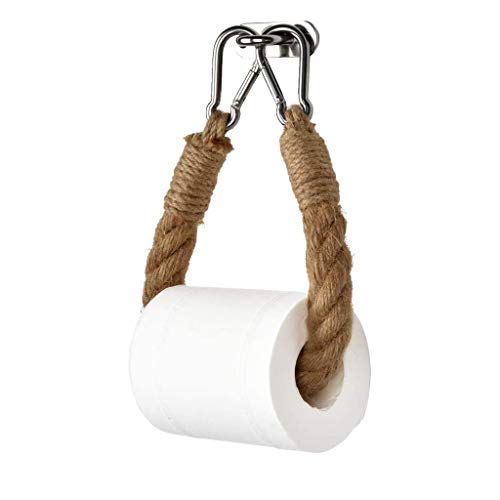jieGorge Rollo de cuerda de cáñamo, soporte para rollo de papel higiénico, decoración del hogar para día de Pascua (como se muestra en la imagen)