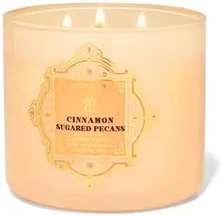 White Barn 3-Wick Candle w/Essential Oils - 14.5 oz - 2021 Christmas & Winter Scents! (Cinnamon Sugared Pecans)