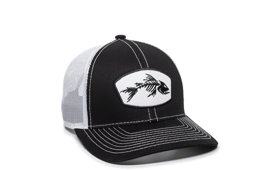 Image of Outdoor Cap Bonefish Graphic Trucker Hat - Mesh Back, Hook /Loop Closure, One Size