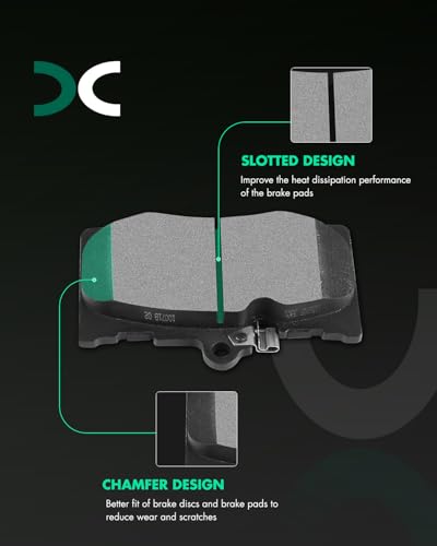 Image of SCITOO D1118-8224 Disc Brake Pads Set Front Semi-Metal Brake Pad w /Hardware | For Lexus For GS350,For GS430,For GS450h,For GS460,For IS200t,For IS300,For IS350