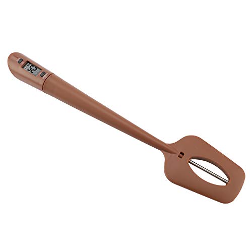 NDNCZDHC Digital Lcd Candy Spatula Thermometer Silicone Chocolate Tempering Stirrer Candy Thermometer Temperature Reader 12.59×2.55in