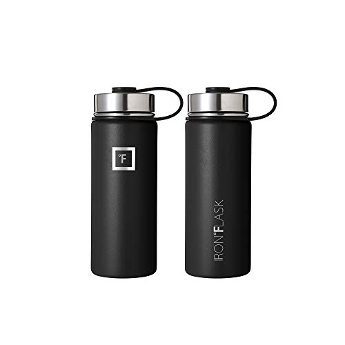 image for IRON °FLASK Sports Water Bottle - 18 Oz, 3 Lids (Spout Lid), Vacuum I