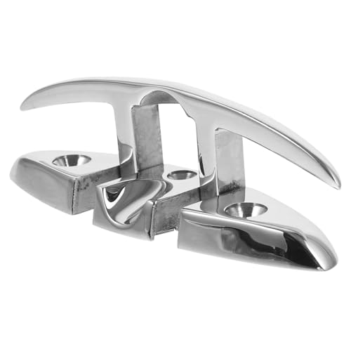 Hemoton 316 Stainless Steel Boat Cleat Marine Cleat for Dock Ropes Kayak Supplies