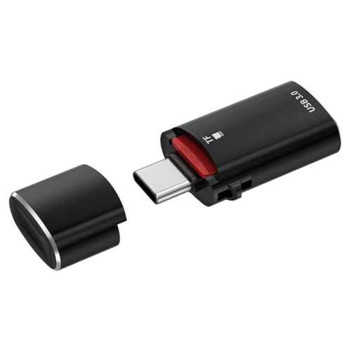 Verilux® OTG Type C to USB Card Reader 2 in 1 TF SD Card Reader Type C to USB 3.0 Adapter for iPhone 15 Memory Card Adapter High Speed USB 3.0 Adapter for iPhone 15, Samsung, Xiaomi, Huawei P40
