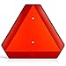 Slow Moving Vehicle Safety Sign,Slow Moving Vehicle Triangle Sign,Plastic 14"x16" Engineering Grade Reflective for Golf Cart (Plastic)