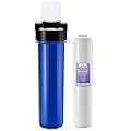 iSpring Whole House Water Filter ,20" x 4.5", Reduces Scale Water Filters,Whole House Water Filtration System ,Model:WDS150K , Blue