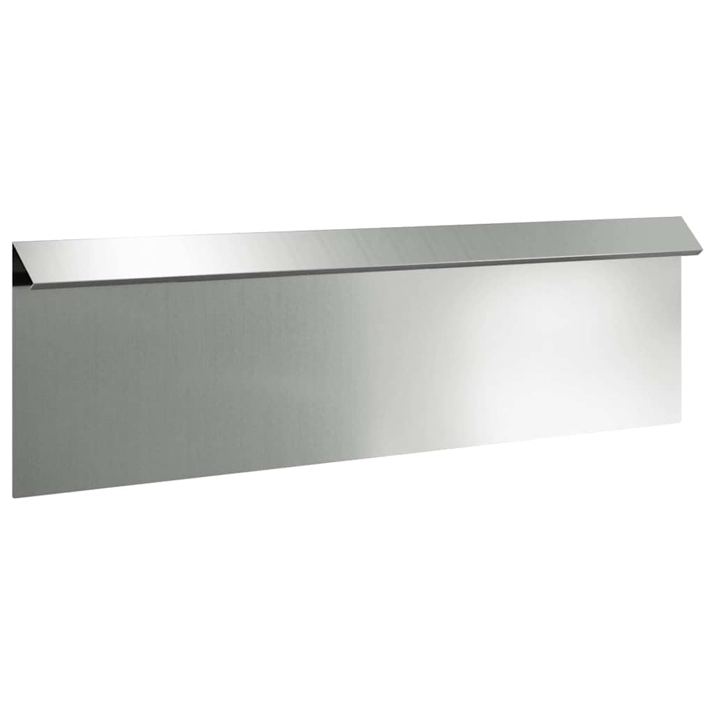 Schneckenzaun 100 x 3,5 x 25 cm Verzinkter Stahl Silber