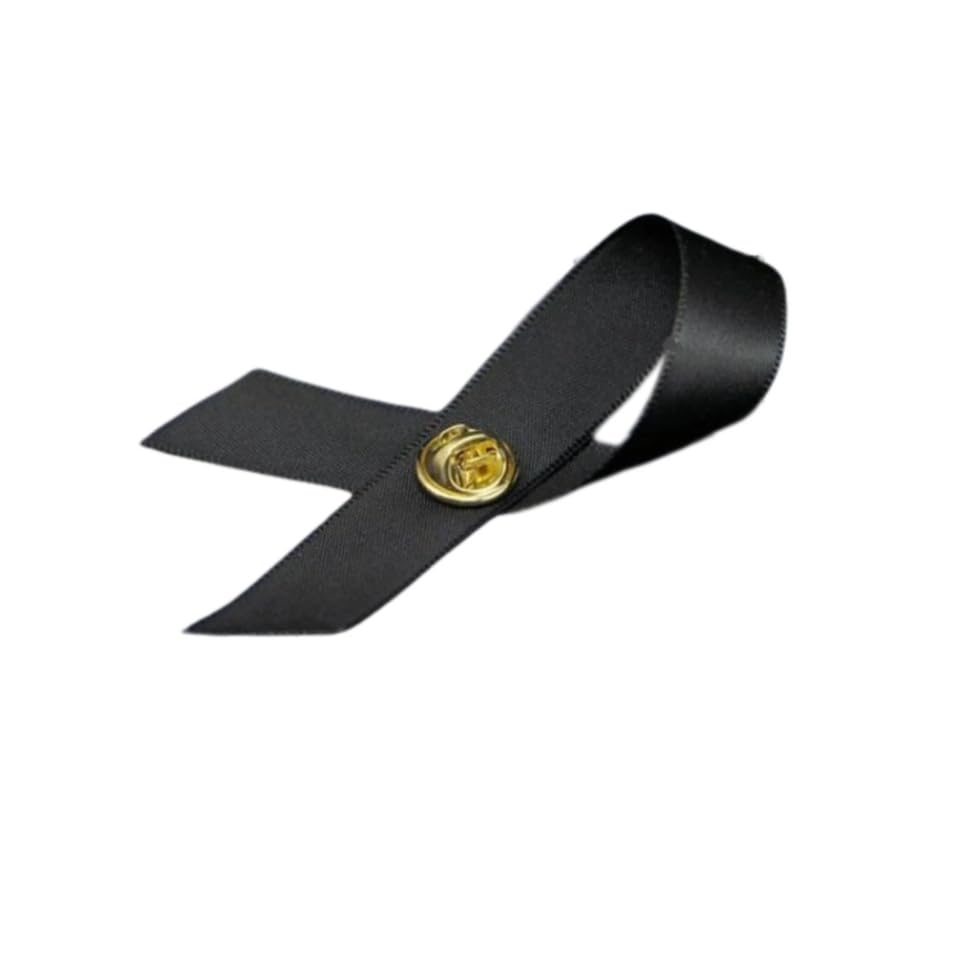 Image of 1 /2 /5 /10 /25 /50 /100pcs Satin Awareness Ribbon Pins (Pick your color), for Cancer & Disease Awareness, Bulk Quantities for Fundraising, Events, Gift Giving