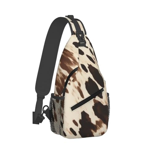 Bolso Cruzado para Hombre con Estampado de Vaca miniatura 2
