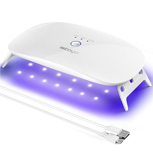 ISTOYO Large Size Dual Wavelength UV Light for Resin Curing, Portable Lamp for Jewelry Making, DIY Craft, Resin Kit and Supplies - IS-FBA-GUD-L01