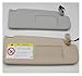 Sunvisor Compatible with VW Mk5 Golf 5 2005-2011 / Compatible with Golf 6 Compatible with VW Passat B6 B7 / Compatible with VW Cc 2010-18 Sunvisor with Mirror Front Visor Car Accessories(Right Beige)