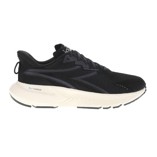Diadora Womens Mythos Blushield Volo 4 Hip Running Sneakers Shoes - Black, White