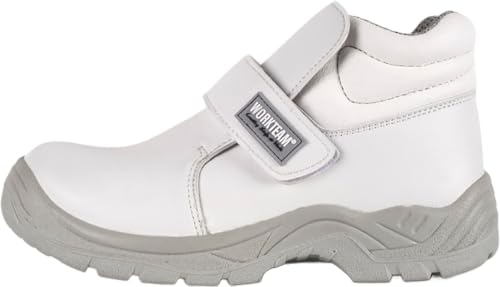 WORKTEAM Bota de Seguridad Alimentación S2 SRC, Microfibra con Cordon Interior, Puntera de Acero, Impermeable y Suela PU Bidensidad Antideslizante. Unisex 39