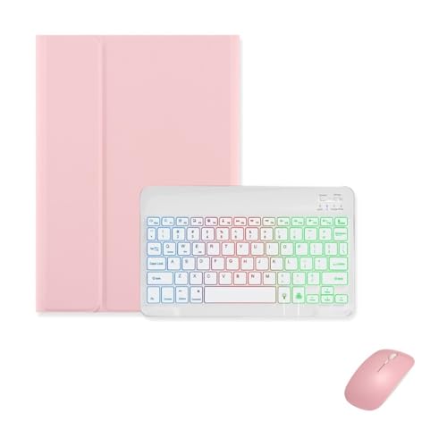 Funda teclado iPad Pro 11 2024 rosa para trabajar en cafeterías y viajar