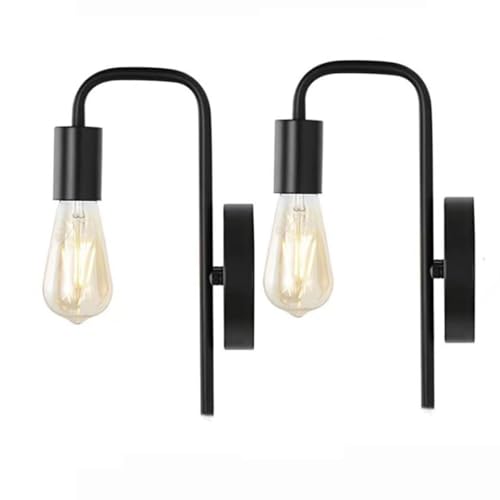 Juego de 2 Apliques de Pared Vintage en Forma de D: Elegantes lámparas de Mediados de Siglo con Pantalla de Cristal Blanco, iluminación Decorativa Ideal para Dormitorio, baño y Espejo de tocador.