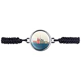 Material: Metall, Glas rund mit Cabochon-Schliff. Durchmesser 16mm