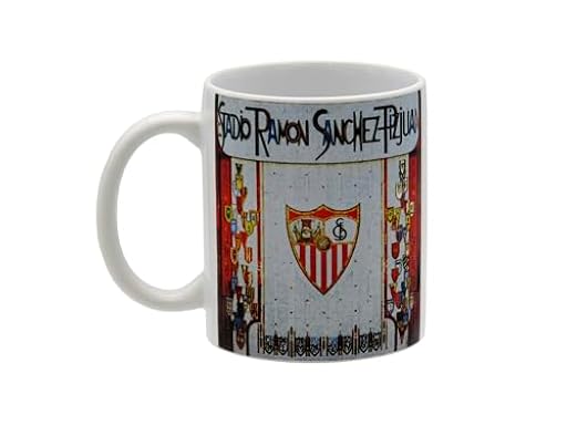 CyP Brands- Sevilla F.C, Taza, Taza Cerámica, Desayunos, Menaje, Tazas Originales, Color Blanco, Producto Oficial | Ya disponible en tu tienda friki favorita! En mundofriki.es!