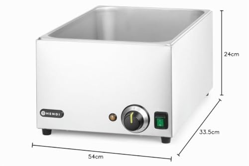 Baño María eléctrico de acero inoxidable 1000W para mantener comida caliente en hostelería 6