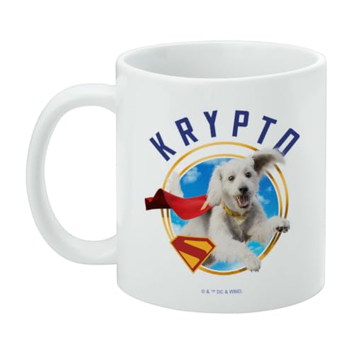 Taza de cerámica Superman 2025 Krypto Sky 11 oz blanca miniatura 3