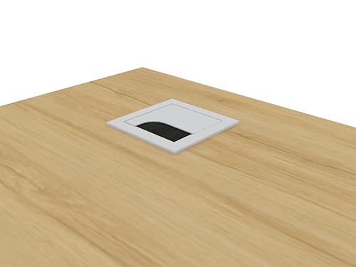 Image of Oi Outdo Flexpro Sit-Stand Smart Desk | Tundra Oak Finish Tabletop | Electric Height Adjustable Table for Work from Home and Office | Ergonomic Design