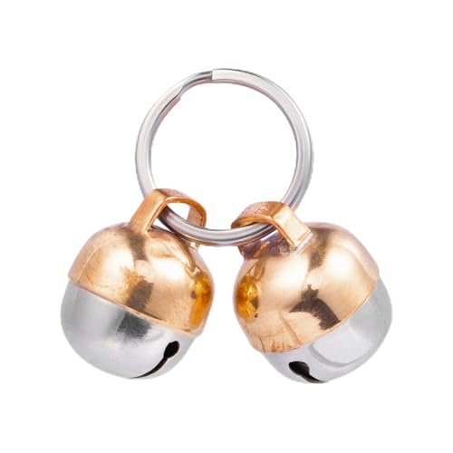 Beau's Bells Lot de 2 Clochettes pour Collier Chat et Chien | Cuivre Pur Fait Main | Sauvez les Oiseaux | Localisez votre Animal (Petit)