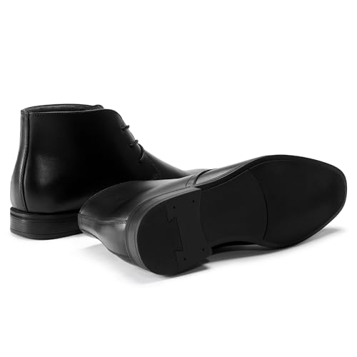 Image of Holy dove Men's Lightweight Dress Boots Leather Ankle Oxford Boot