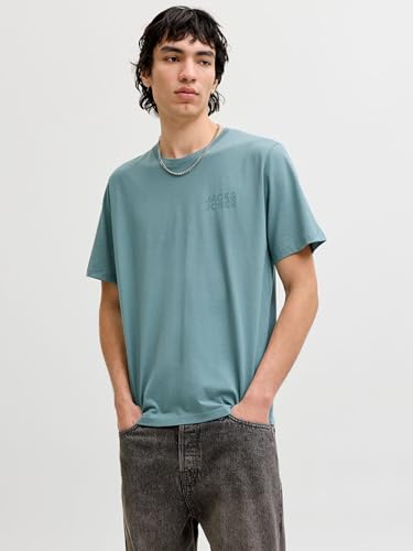 JACK & JONES Jjecorp T-Shirt SS à col Rond avec Logo Noos, Bleu minéral., XL