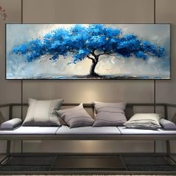 Arbre de Vie KEMEIQI deco grand format horizontal pour habiller un grand mur vide sans cadre