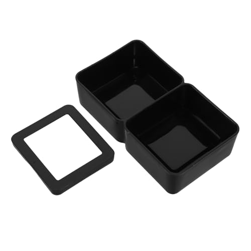 VANZACK プラスチック製 爬虫類用フードボウル ウォーターボウル デュアルフィーダー アゴヒゲトカゲ ヤモリ トカゲ ヘビ カメレオン 飼育用 餌皿 水入れ 両用 安定設計