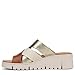 Vionic Womens Uptown Sunset Slide Sandals Tan/Gold Leather 9.5 M