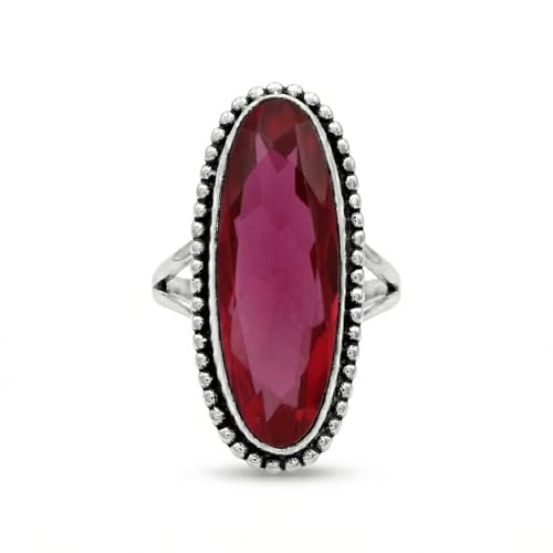 925 Sterling Silver Ring For Womens Gemstone Ring Sterling Silver Dainty Ring Bezel Set Gemstone Ring