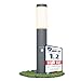 Produktbild linovum BOSEA-B Stand Außenleuchte mit Bewegungsmelder anthrazit grau - Außen E27 Pfostenleuchte 50cm IP44 Dämmerungssensor