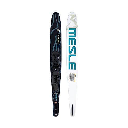 Mesle Mono Wasserski Freecarve mit B6 Bindung, Slalom Wasserski bis 120 kg, Tunnel Mono-Wasserski für Anfänger bis ambitionierte Slalom-Fahrer, Jugendliche Erwachsene