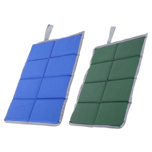 Abaodam 2Pcs Portable Outdoor Seat Cushion Camping Mat Lightweight Picnic Pad for Parks Beaches and Hiking Pearl Material