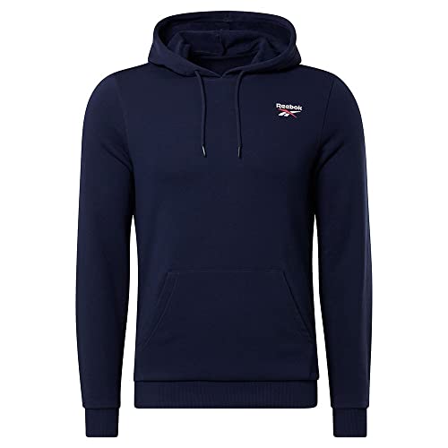 Reebok Logo sur la Poitrine Gauche Sweatshirt à Capuche, Vector Navy, XS Homme Reebok Logo sur la Poitrine Gauche Sweatshirt à Capuche, Vector Navy, XS Homme