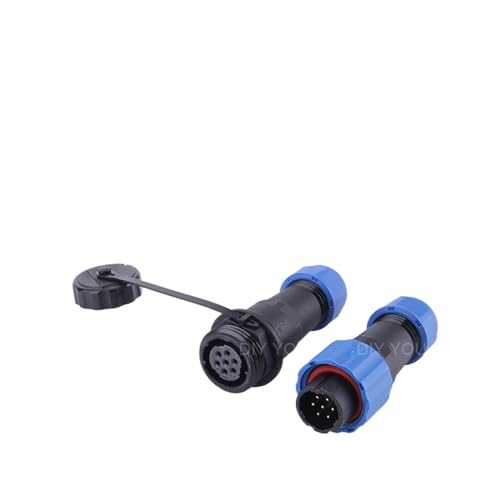 Conector SP16 IP68 estanco para cables de aviación de 2 a 9 pines