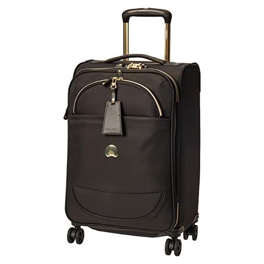 Delsey MONTROUGE: Maleta DE Cabina EXPANDIBLE 4 Ruedas Dobles 55 cm, Noir