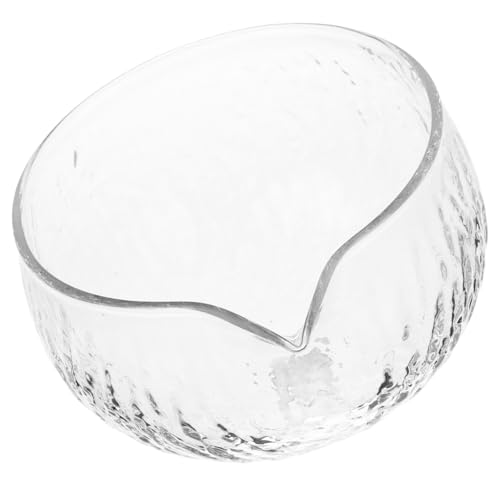 GLEAVI Matcha Tea Bowl with Spout Japanese Design for Effortless Pouring and Smooth Tea Serving Clear Glass and Blend and Brewing Techniques
