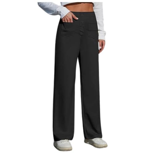 Work Pants Women Stretch, High Waisted Wide Leg Business Casual Trousers Women's Dress Pants with Pockets2