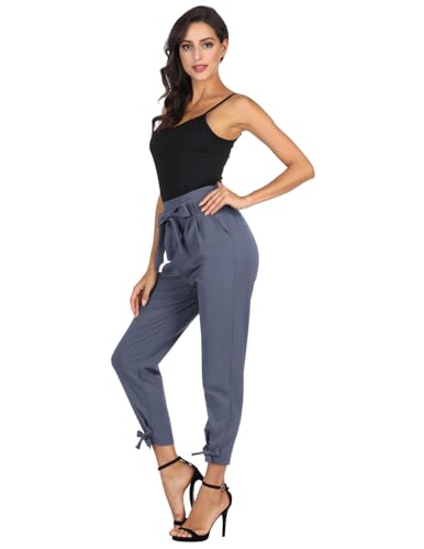 Image of GRACE KARIN Womens Casual High Waist Pencil Pants Paper Bag Pants for Work