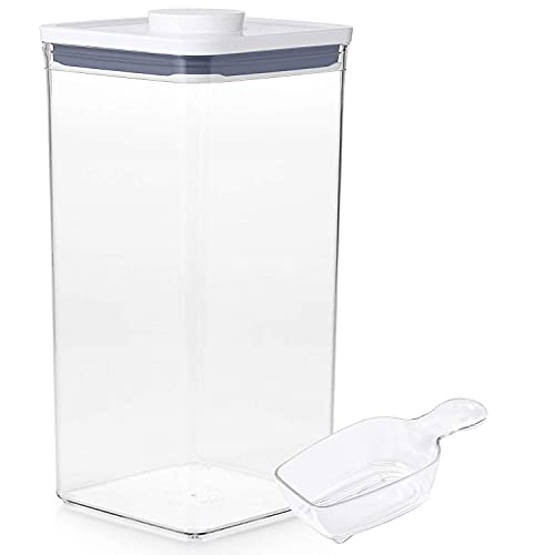 OXO Good Grips 11235200UK INOXO.11235200ML, Inoxidable, Transparent, 115 ml Good Grips Boîte de conservation POP – Rangement alimentaire hermétique et empilable - 5,7 l pour les croquettes
