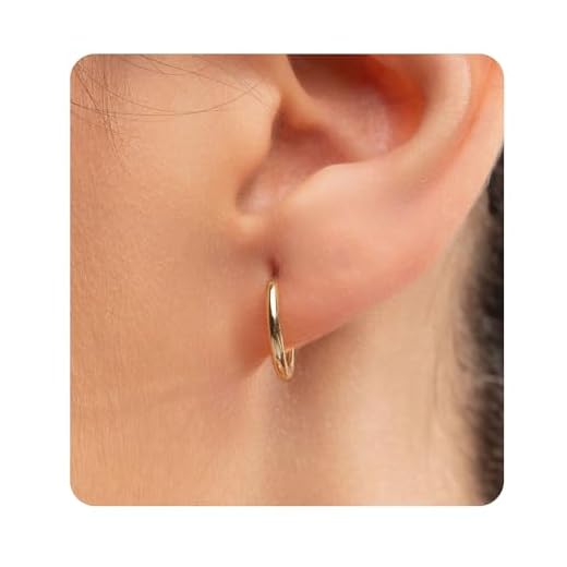 Hypoallergenic G23 Titanium Hoop Earrings for Women & Men-8mm 10mm 12mm 14mm Small Silver Gold Black Huggie Hoops,Cartilage & Helix Sleeper Earrings for Sensitive Skin (Gold, 12mm)